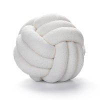 Cojín Redondo De Terciopelo Para Decoración Del Hogar Cojín Suave Para Sofá Y Silla De Repouso Con Nudo Diseño De Decoración Para Sala De Estar - details 4