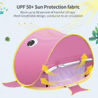 Carpa De Playa Para Bebé Con Piscina Protección UV Pop up Portátil Sombrilla Para Niños Material De Poliéster Edad Recomendada 3-12 Años - details 1
