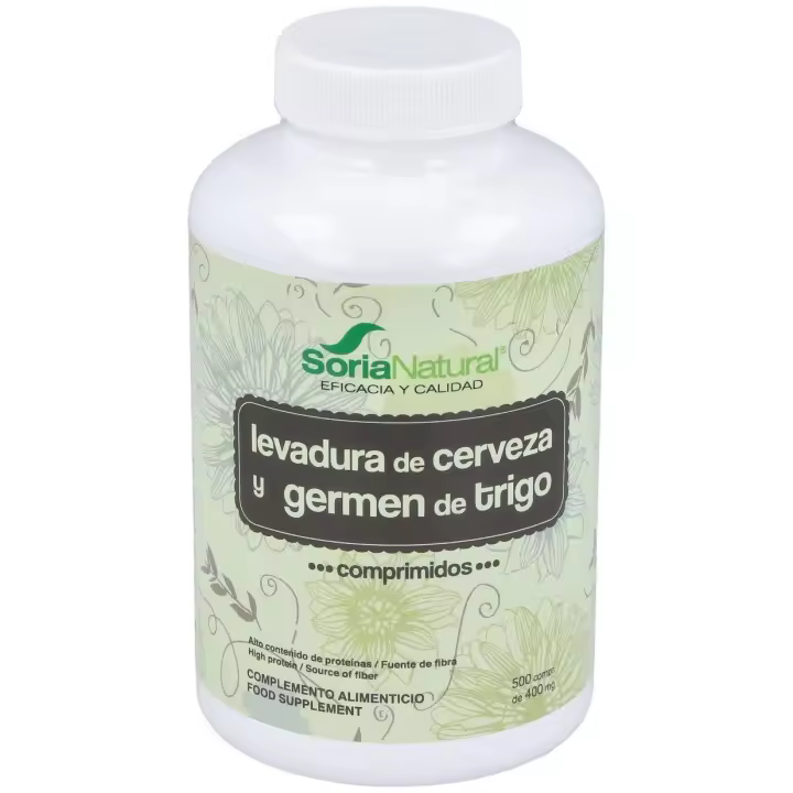Soria Natural Levadura Cerveza Germen Trigo 500 Comprimidos - 1