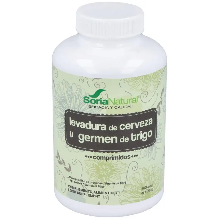 Soria Natural Levadura Cerveza Germen Trigo 500 Comprimidos - 1