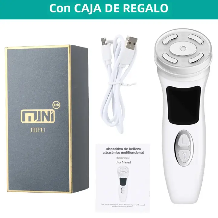 Máquina Facial de ultrasonido 4 en 1, eliminación de Arrugas, masajeador Facial de radiofrecuencia, de cuidado device - 1