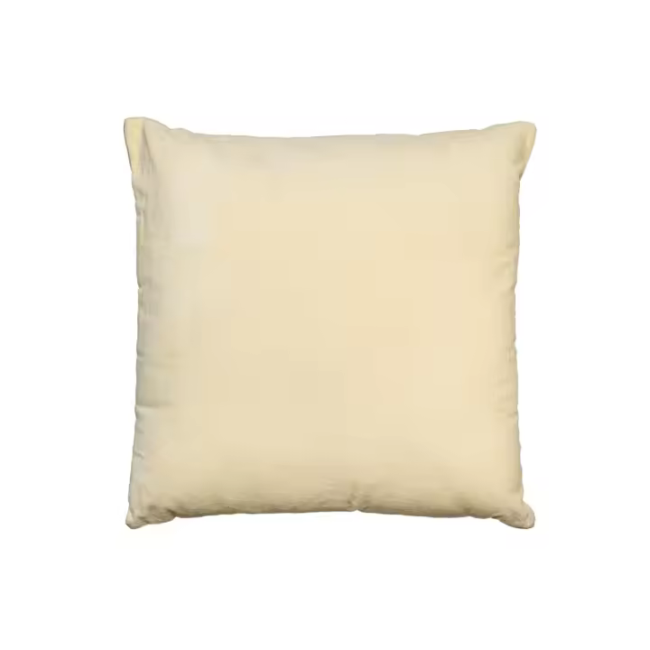 Cojin de terciopelo con cierre invisible color off white 50 x 50 cm de la marca Origen - 1