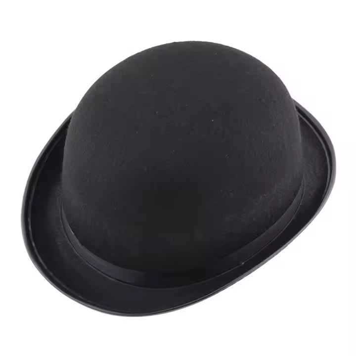 Sombrero De Mago De Navidad Para Hombres Y Mujeres Sombrero De Jazz Gentleman Rojo Negro Fiesta Bowler Bombin Teatro Escenario Disfraz - 1