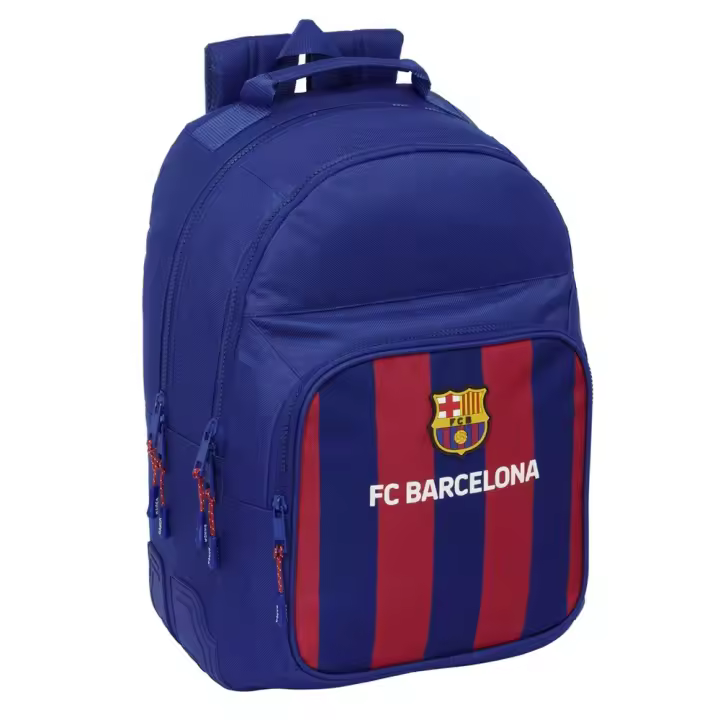 MOCHILA DOBLE ADAPTABLE A CARRO F.C.BARCELONA 32X42X15 CM (Safta 612429773) - 1