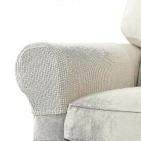 2 Pcs Stretch Armrest Covers Spandex Jacquard Arm Covers Soft And Elastic Protector For Chairs Couch Sofa Armchair Slipcovers Recliner Sofa - details 0