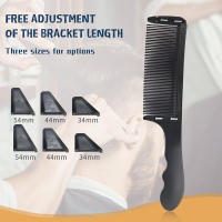 Peine Ajustable S Arc Para Corte De Pelo Profesional Barbería Herramienta De Estilista Diseño Curvo Posicionamiento Combinado Con Corte De Pelo - details 1