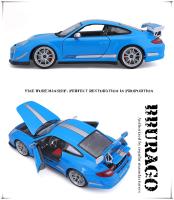 Modelo Estático Bburago 1:18 Porsche 911 GT3 RS 4.0 356B Coche De Lujo De Aleación Diecast Regalo De Colección De Vehículos - details 5
