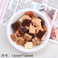 30Pcs Resina Lindo Chocolate Dibujos Animados Simulados Galletas Hojas Letras Serie Botones Planos Para Scrapbooking Joyería DIY Manualidades - details 4
