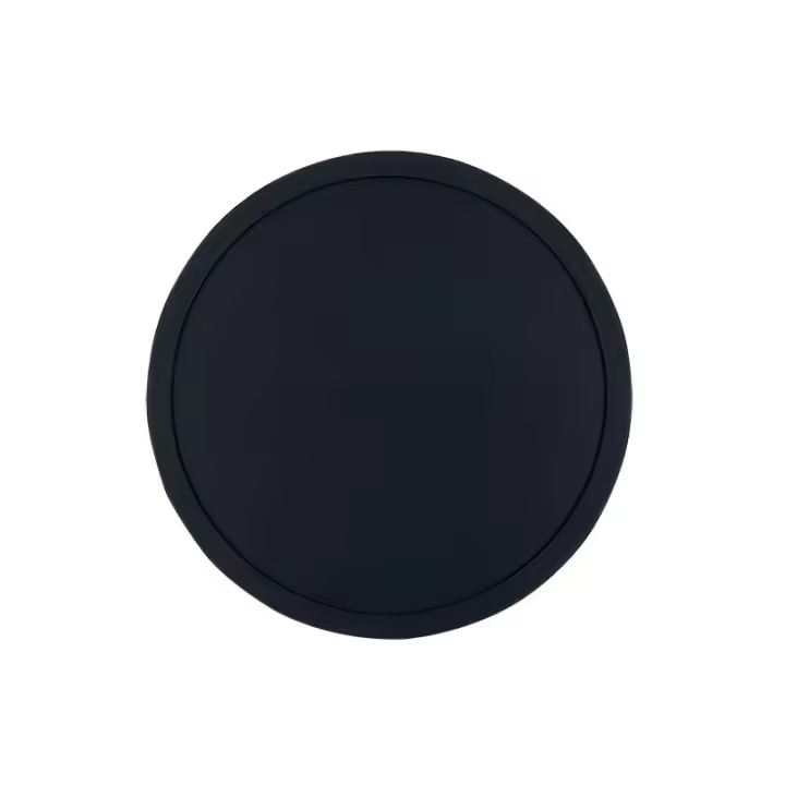 Juego de 12 posavasos redondos de silicona negros, antideslizantes y aislantes del calor. - 1