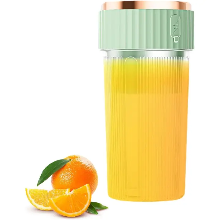 Mini licuadora portátil | Extractor de Jugos recargable | Licuadora para batidos y smoothies | Mini licuadora para Viajes al Aire Libre-Verde - 1