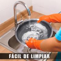 Sartenes de Acero Inoxidable Tri-Ply con Tecnología Panal de Abeja híbridas antiadherente de– 20cm / 24cm / 28cm –  Apto para Inducción, Horno y Lavavajillas. Marca Royalty Line - details 1