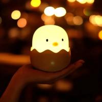 Lámpara De Noche Con Sensor Táctil De Huevo De Pato Silicón Luz LED Para La Mesa Certificación Ce FCC ROHS Fuentes De Alimentación DC - details 4
