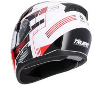 Shiro HEMETS Casco Integral SH-667 Faster Blanco y Rojo con Gafas Solar - details 1