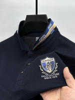 Camisa Polo Para Hombre De Lujo Ligera Con Bordado Exquisito Transpirable Y Cómoda De Verano Cuello Redondo Manga Corta Estilo Casual - details 10
