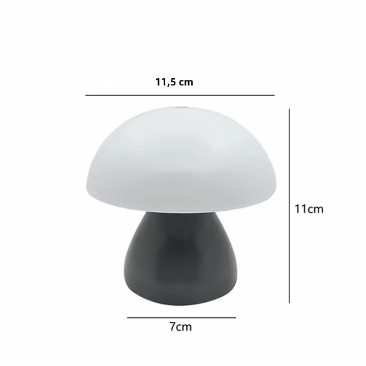 Lámpara De Mesa LED En Forma De Setas Con Luz Nocturna Táctil Cargable Para Decoración De Habitaciones De Hotel Y Barra De Café Estilo Nórdico Creativo - 1