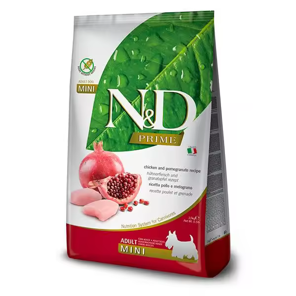 FARMINA N&D DOG PRIME MINI POLLO 2,5KG / Alimento completo para perros adultos de raza pequeña - 1