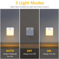 Lámpara LED De Sensor De Movimiento Para Habitación De Niños Con Sensor De Atardecer Hasta Medianoche Luz Nocturna Dimmable Sin Cable Eficiente Energéticamente Con Enchufe UK EU Para Pasillo - details 4