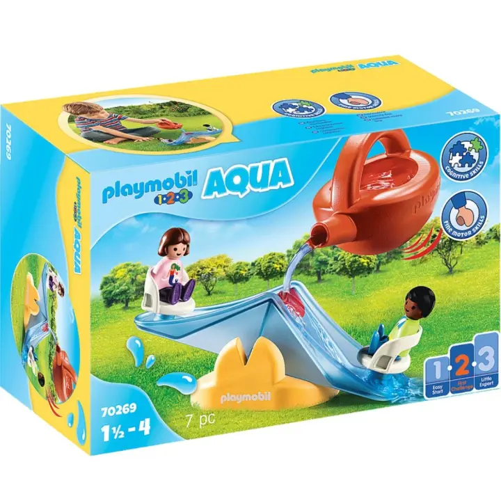 PLAYMOBIL 1.2.3 BALANCÍN ACUÁTICO CON REGADERA, 70269, TIENDA CON LICENCIA OFICIAL - 1