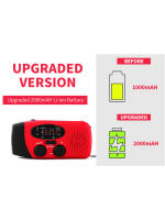 Radio De Meteorología Solar Y De Mano Con Cargador De Sol Y Batería De 1200 mAh AM/FM/NOAA Power Bank Para Emergencias Al Aire Libre - details 13