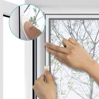 Mosquiteras para ventanas,Pantalla Microperforada Universal para Ventanas , Malla lavable, Ajustable en rojo, Tamaño de la Ventana D - details 9