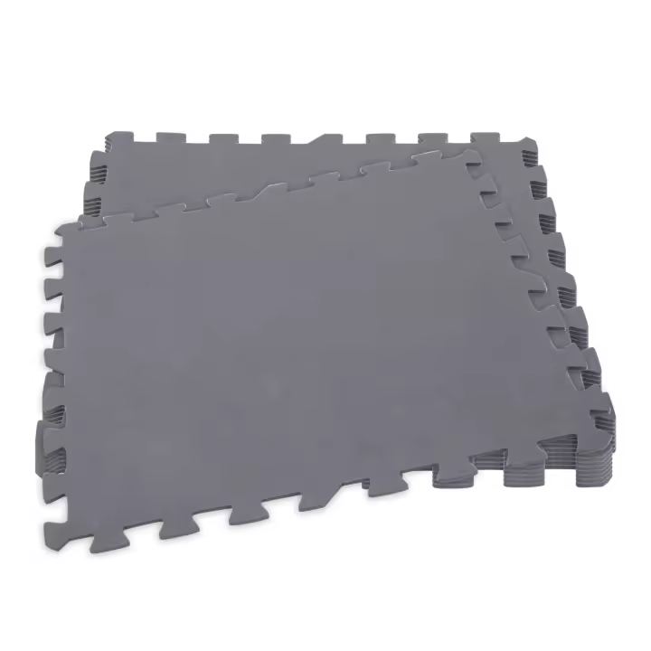 Protector suelo Intex para piscinas 50x50x0,5cm 8 piezas Color Gris - 1