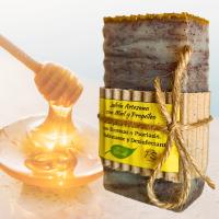 Jabón Artesanal Natural con Miel y Propóleo. PumarShop Cinnia Natura. Piel Sensible. Dermatitis, Psoriasis, Rojeces. Hidratante y Regenerador. Jabón Artesano. Apto Veganos - details 4
