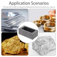 Molde De Ingotos De Grafita De Alta Pureza Para Fundición De Metal Gold Silver Copper Brass Aluminum Herramientas De Refinado De Joyería - details 3