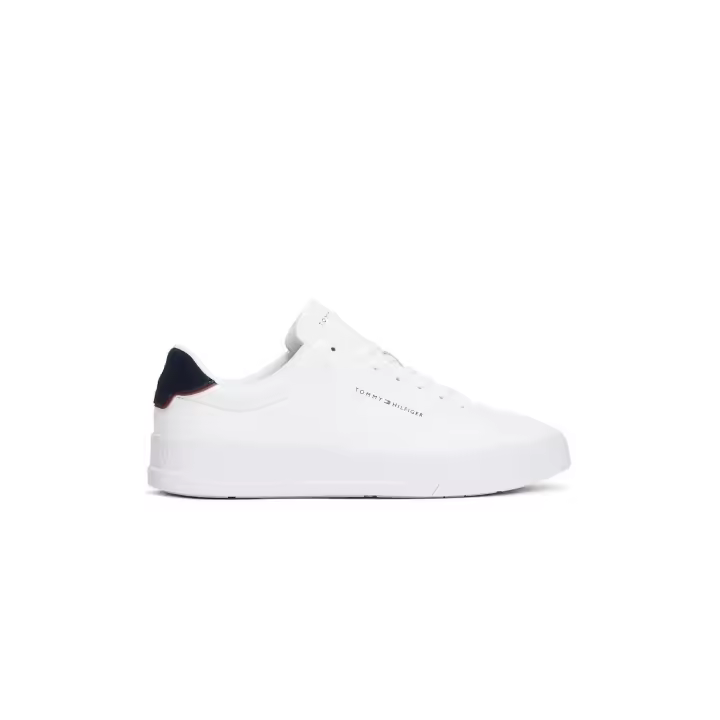 Zapatillas Tommy Court Leather Hombre Blanco - 1