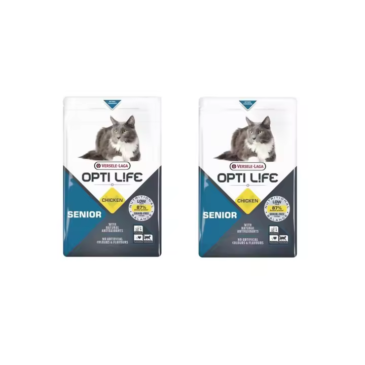 Pack de 2 Piensos Cat Senior OPTI LIFE  1Kg - VERSELE-LAGA  2kg - 1