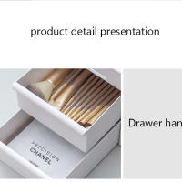 Organizador De Maquillaje Grande Caja De Almacenamiento Para Joyas Y Esmaltes De Uñas Contenedor De Mesita Espejo - details 1