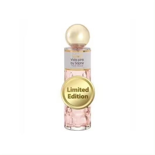 Perfume para mujer SAPHIR Vida Pink Edición Limitada 200ml - 1