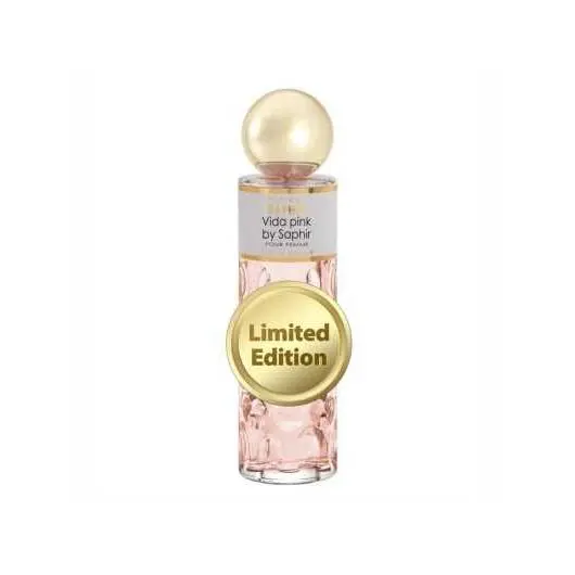 Perfume para mujer SAPHIR Vida Pink Edición Limitada 200ml - 1