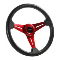 Volante De Simulación De Carreras 350mm/14 Pulgadas Universal De Aluminio Y Cuero PU Para Juegos De Carreras - details 1
