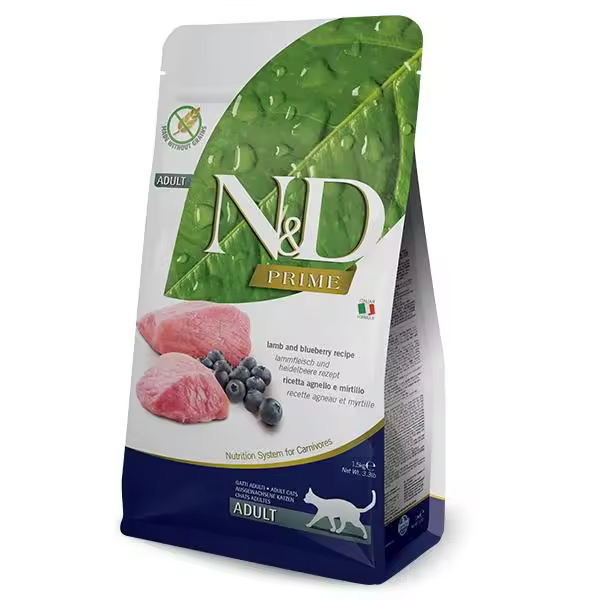 FARMINA N&D CAT PRIME CORDERO 10KG / Alimento completo para gatos adultos - 1