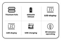 Afeitadora Eléctrica Profesional VGR Shaver Recargable Con Cuchilla Reciprocante LED Para Hombres V-363 Máquina De Afeitar Portátil Con Indicación De Carga Y Tiempo De Afeitar De 80 Minutos - details 1