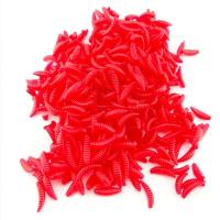 100pcs Luminiscencia Silicone Vermes Artificiales De Pescar 2cm 0.3g Gusanos Maggot Señuelos Con Hueso Para Pesca En Agua Dulce Y Salada - details 4