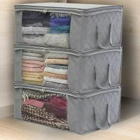 Bolsa Plegable De Almacenamiento Para Ropa Y Juguetes Organizador De Algodón No Tejido Para Hogar Cubiertas Y Fundas - details 2