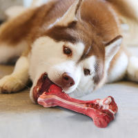Juguetes Para Morder Para Perros Indestructibles Durable En Forma De Hueso De Goma Natural Para Limpieza De Dientes Para Mordedores Agresivos - details 1