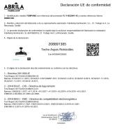 FABRILAMP Ventilador Dc Tempano Negro/madera 72w 3aspas 107d 7200lm 6vel 3000k,4500k,6000k Remoto+temporizador+memoria Incluye mando a distancia y dos tijas de 10 y 25 centímetro Productos originales calidad de confianza - details 3
