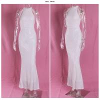 Vestido De Noche Elegante Romagic Con Hombros Descubiertos Y Diamantes Blanco Vestido De Fiesta Para Mujer Vestido De Premio Sin Mangas Largo Para Bodas Y Eventos Formales - details 22