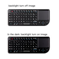 Teclado Inalámbrico Mini Con Iluminación RGB Teclado Azerty Francés Español Ruso Con Touchpad Para PC Smart TV Box Aire Mouse Kit Para Laptop Y Desktop - details 4