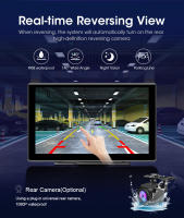 Reproductor Multimedia Portátil De 10 Pulgadas Para Coche Con Pantalla Táctil Universal Carplay Android Auto Display Para Apple CarPlay - details 14