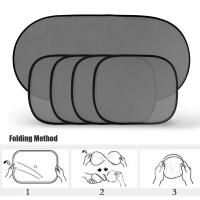 Cortina De Sol Para Coche Portátil Con Ventosa De Vidrio Cubierta De Estilo Para Automóviles Visera De Sol De 3D Fotocatalista Telas Y PVC - details 6
