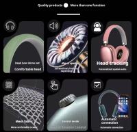 Auriculares MAX Bluetooth Inalámbricos CON CANCELACION DE RUIDO de Alta Fidelidad con Batería Duradera, Cascos Supraaurales Ajustables y Giratorios, Almohadillas de Espuma de Memoria - details 2