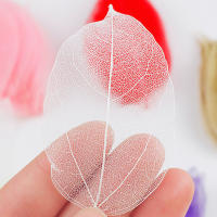 36pcs Hojas Secas Artificiales Multicolor Para Manualidades Y Scrapbooking Material De Poliéster Para Decoración De Hogar Y Eventos - details 1