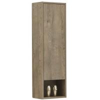 Zik Estantería Suspendida Baño Columna 1 Also 4 Estantes Gabinete De Madera Móvil Diseño Moderno Multiusos Baño Loción Gabinete, Champú, Toalla-Roble 30x20x100 Madeira - details 0