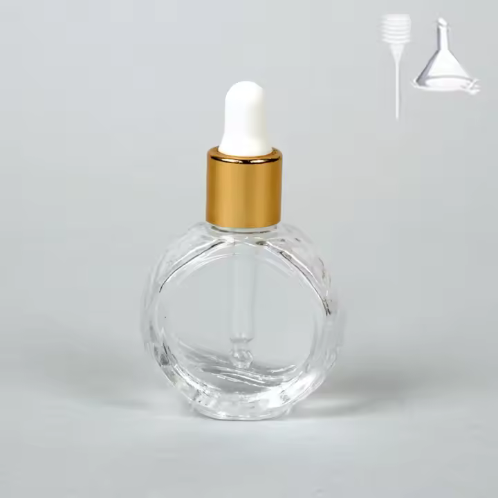 Botella De Rociador De Vidrio Transparente Y Plano 10ml Con 2 Botellas De Espuma 1 Funel Y 1 Taza De Agua Incluidos Accesorios Para Refillable Bottles - 1