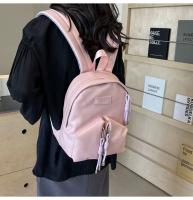 Nueva mochila de moda con contraste de Colores, estilo Korean, informal, primera, de gran capacidad, para estudiantes universitarios, para Mujer - details 13