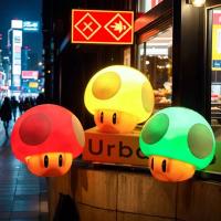 Lámpara De Noche Super Mario Bros Anime Con Sonido Y Luz En Forma De Hongo Preguntas Regalo De Cumpleaños Para Niños Figura De Acción Estrella Lindo - details 0