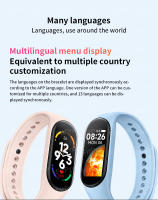 M7 smart bracelet, color screen sports bracelet, multifunctional bracelet with pedometer, heart rate, blood pressure, sleep music - details 3